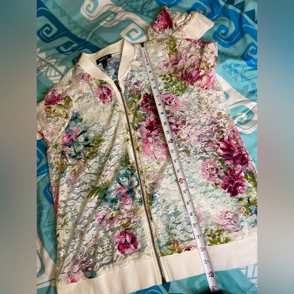Torrid mesh floral lace bomber jacket - Picture 10 of 10